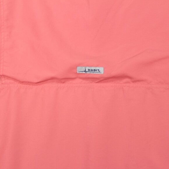 Habit Shirt Men's 2XL Salmon Short Sleeve Solid 40+ Solar Factor Polyester - Picture 8 of 8